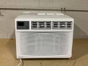 lot 55 image: Rovsun 8000 BTU Window Air Conditioner with Heat and Dehumidifier, Wi-Fi Enabled, Energy-Efficient Window AC Unit- White Model TWAC-08ERA1K8U (Missing Remote)