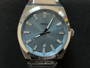 lot 61 image: Fossil Mens Everett Watch Case Width 42.00 mm (Minor Scratches On Band. Needs Battery. Issue Turning The Date)