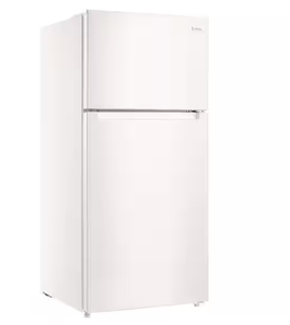 lot 25 image: Vissani 14.2 cu. ft. Top Freezer Refrigerator in White Model # MDTF14WH5 (Minor Transit Damage)