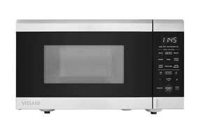lot 333 image: Vissani 19 in. 0.9 cu. ft. 900-Watt Countertop Microwave Oven in Stainless Steel with Convection and Air Fry (Used)