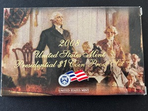 lot 39 image: 2008 Presidential Dollar Proof Set