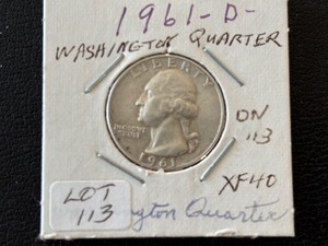 lot 65 image: 1961-D Washington Quarter