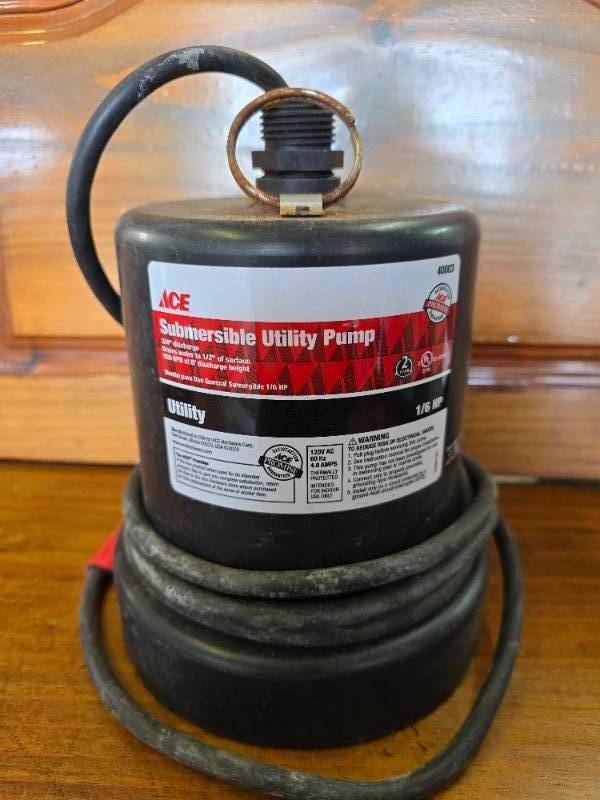 lot 65 image: Sump Pump WORKS 16HP