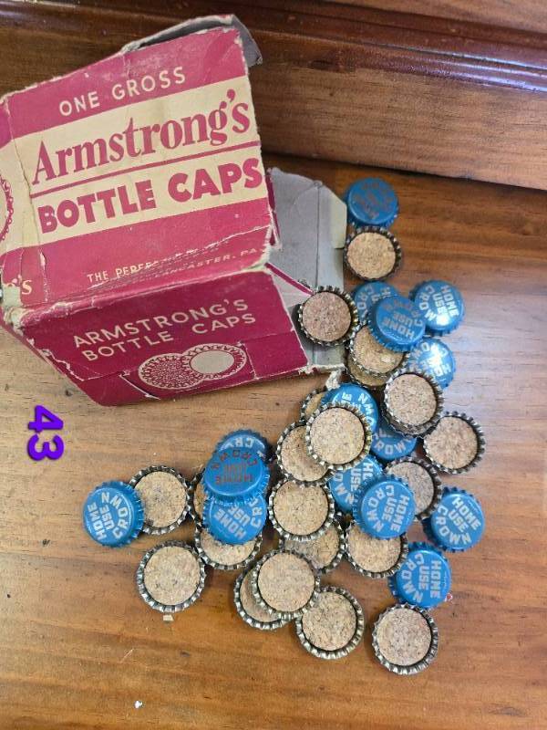 lot 71 image: Armstrongs Bottle Caps, for Crafts
