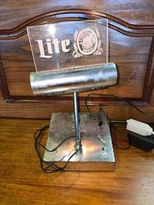 lot 110 image: Miller Lite Desk Lamp  WORKS