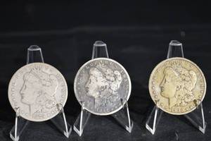 lot 18 image: Morgan Silver Dollars (Lot of 3)