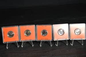 lot 97 image: Roosevelt Dime 1962 - Proof Grade (Lot of 5)