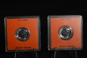 lot 98 image: 1962 Roosevelt Dimes - Proof Grade (Lot of 2)
