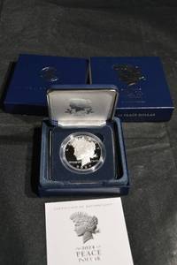 lot 109 image: Peace Dollar 2024 Proof - San Francisco Mint (S) - 1 oz Silver - $1