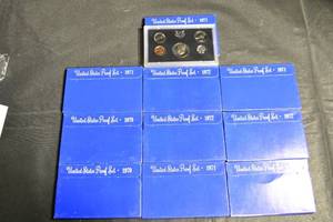 lot 117 image: United States Proof Sets - 1970-1972 (Lot of 10)
