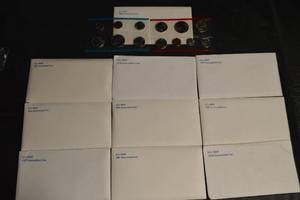 lot 123 image: U.S. Mint Uncirculated Coin Year Sets - 1977-1981 (Lot of 10)