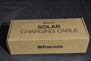 lot 144 image: Patriots Solar Charging Cable - 25-Foot Extension, 25A, Nylon Sheathed
