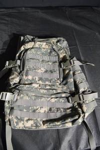 lot 146 image: MOLLE Tactical Backpack - Digital Camouflage Assault Pack