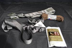 lot 155 image: BK Tactical 3-Point Sling T3PS-007 - 550 Paracord 100 ft - Wise Fire Starter