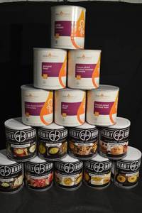 lot 161 image: Daily Bread White Chicken 23.3 oz Emergency Food Storage Cans - Ready Hour Assorted Flavors Pack