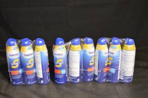 lot 169 image: Coppertone Sport Sunscreen Spray SPF 50 - 9-Pack Sealed Multi-Pack