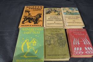 lot 181 image: Vintage Childrens Book Lot - 6 Titles by Burgess, Olcott & Arnold