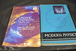 lot 198 image: Organic Chemistry A Brief Course, Fifth Edition - Modern Physics Textbook (2 Books)