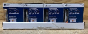 lot 47 image: Commercial Electric 4 in LED Color Changing Interchangeable Recessed Trim lot of 4