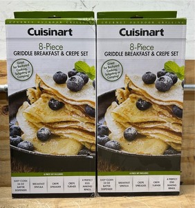 lot 62 image: Cuisinart 8-Piece Griddle Breakfast & Crepe Set lot of 2