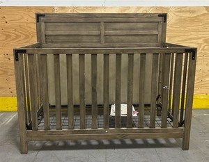 lot 80 image: Ti Amo Mila 4-in-1 Convertible Baby Crib, Rustic Brown