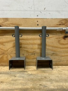 lot 113 image: Simpson Strong-Tie 10.31 in. H X 3.56 in. W 12 Ga. Steel Elevated Post Base lot of 2