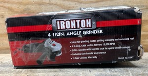 lot 120 image: Ironton 4-12IN. Angle Grinder