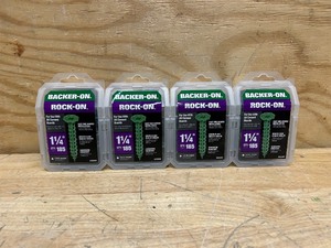 lot 143 image: Backer-On Rock-On No. 9 X 1-14 in. L Star Flat Head Serrated Cement Board Screws (lot of 4)