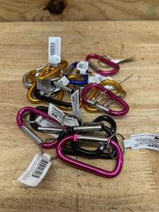 lot 150 image: Performance Tool W3203 Anodized Aluminum Carabiner Set - Assorted Colors (lot of 13)
