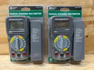 lot 183 image: Commercial Electric Manual-Ranging Multimeter lot of 2