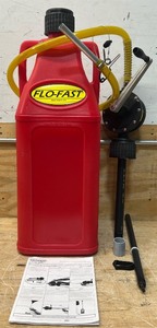 lot 206 image: Flo-Fast Professional Model Pump & 10.5 Gallon Gasoline Container