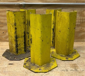 lot 218 image: Column Protectors for Pallet Rack Upright Frames lot of 5