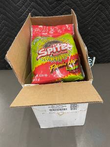 lot 18 image: Cart - Splitz Sunflower Seeds - Flamin Hot Lemon, 5.35 oz (9 CT)