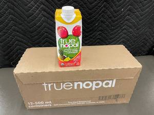 lot 20 image: Cart - True Nopal Organic Cactus Water & Pineapple - 12 x 500 mL Containers (12-Pack Carton)