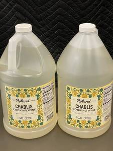 lot 33 image: Cart - Roland Chablis Cooking Wine 1 Gal (3.78 L) - 12% ABV