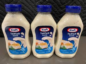lot 35 image: Cart - Kraft Tartar Sauce 12 oz - 3 Bottles (Lot of 3)