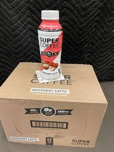 lot 44 image: Cart - Super Coffee Hazelnut Latte 12-Pack Ready-to-Drink Coffee
