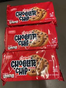 lot 126 image: ID 1 - 3 pk Bentons Chewy Chocolate Chip Cookies 13 oz - Best by Jun 21 2025