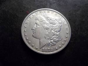 lot 1 image: 1878 Morgan Silver Dollar