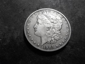 lot 12 image: 1901 Morgan Silver Dollar