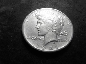 1921 Peace Silver Dollar