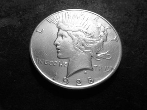 lot 19 image: 1928 Peace Silver Dollar