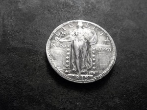 lot 42 image: 1919 D Standing Liberty Quarter