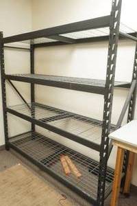 lot 4 image: Large Utility Shelving Unit. 4 Shelves. Lightweight, breaks down
