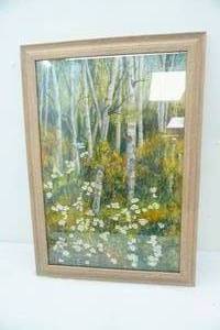 lot 14 image: Framed Print by M. Lee 24 wide by 24 tall