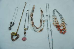 lot 34 image: Jewelry Lot Fashion Jewelry Necklaces