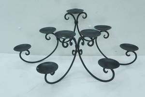 lot 67 image: Metal Candle Votive Holder 25.5x12x11 tall