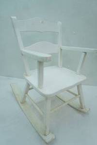 lot 69 image: Vintage Child Wooden Rocking Chair