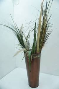 lot 96 image: Metal Floor Vase 18 tall