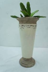 lot 102 image: Old-World Style Pottery Flower Vase 14.5 tall